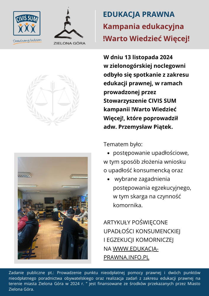 nieodpłatna pomoc prawna