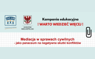 Mediacja w sprawach cywilnych  – jako panaceum na negatywne skutki konfliktów