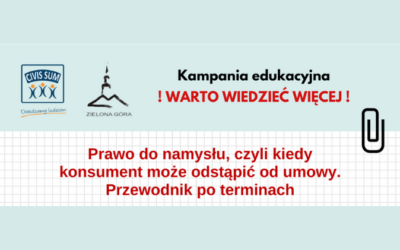 Prawo do namysłu, czyli kiedy konsument może odstąpić od umowy. Przewodnik po terminach