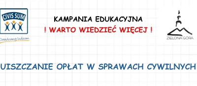 UISZCZANIE OPŁAT W SPRAWACH CYWILNYCH